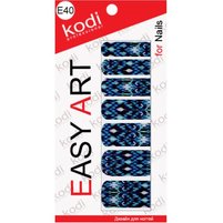 Изображение  Наклейки для дизайна ногтей Kodi Easy Art E40