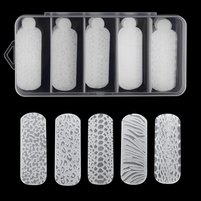 Изображение  Набор силиконовых молдов-трафаретов Kodi Savage Decor Molds анималистический дизайн, 60 шт