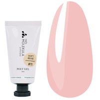Изображение  Полигель для ногтей Nails Molekula Poly Gel №11 Soft Beige мягкий бежевый, 30 мл, Объем (мл, г): 30, Вариант: 11