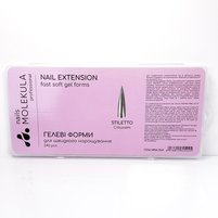 Изображение  Gel nail tips for extension Nails Molekula Stiletto, 240 pcs