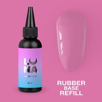 Изображение  База для гель-лака LUNAMoon Rubber Base, 60 мл, Объем (мл, г): 60