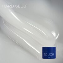 Изображение  Гель для наращивания Touch Hard Gel 01 молочно-белый, 15 мл, Объем (мл, г): 15, Вариант: 01
