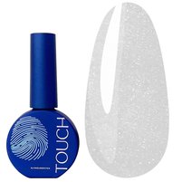 Изображение  Камуфлирующая база с блестками Touch Cover Base Gloss 01 серебро, 13 мл, Объем (мл, г): 13, Вариант: 01