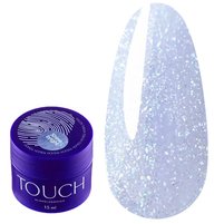 Изображение  Гель для наращивания с шимером Touch Builder Gel Shine Bright 02 бледно-голубой, 15 мл, Объем (мл, г): 15, Вариант: 02
