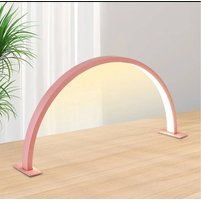 Изображение  Бестеневая LED лампа-полумесяц М55 (56 см.) для освещения рабочего места (настольная), 50 Вт. Розовый