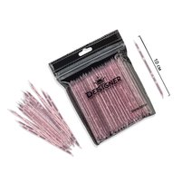 Изображение  Reusable plastic (orange) Designer cuticle sticks, 10 cm, 100 pcs./pack. Soft pink