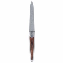 Изображение  Sapphire nail file with metal handle and wooden insert SPL 90153, 12cm
