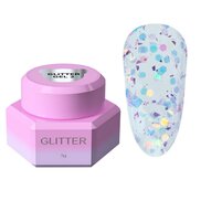 Зображення  Блискітки для нігтів You Are Cute Glitter Gel 02, 5 мл, Об'єм (мл, г): 5, Варіант: 02