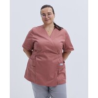 Изображение  Women's medical shirt Kyoto pink-terracotta +SIZE size 56, "WHITE COAT" 574-530-679, Size: 56, Color: розово-теракотовый