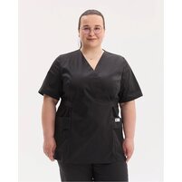 Изображение  Медицинская рубашка женская Киото черная +SIZE р. 58, "БЕЛЫЙ ХАЛАТ" 574-321-679, Размер: 58, Цвет: черный