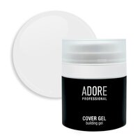 Изображение  Полупрозрачный гель в баночке с вакуумным насосом Adore Cover Gel 01 blank молочный, 30 г, Объем (мл, г): 30, Вариант: 01