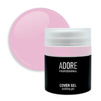 Изображение  Полупрозрачный гель в баночке с вакуумным насосом Adore Cover Gel 04 angelic холодный розовый, 30 г, Объем (мл, г): 30, Вариант: 04