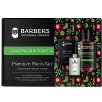 Изображение  Gift set for men Barbers Sandalwood &amp; Grapefruit Shower Gel 500 ml + Soothing Aftershave Lotion 100 ml 