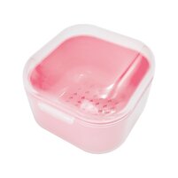 Изображение  Container for nail drill disinfection small square, pink