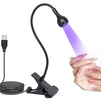 Зображення  Лампа для манікюру на прищіпці UV/LED Lamp 3 Вт, чорна