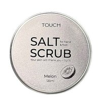 Изображение  Скраб для рук и ног Touch Silver Line Salt Scrub Melon с запахом дыни, 120 мл, Объем (мл, г): 120