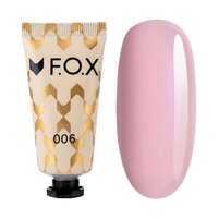 Изображение  Полигель FOX Poly Gel Nano 006 розовый с мелким шимером, 15 мл, Объем (мл, г): 15, Вариант: 006