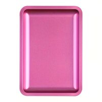 Изображение  Rectangular cosmetic tray metal 12.5x18 cm dark pink