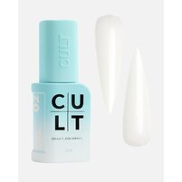 Изображение  Жидкий гель для укрепления ногтей Cult Bottle Gel 002 Cloud White, 13 мл, Объем (мл, г): 13, Вариант: 002