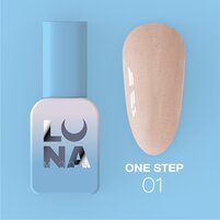 Зображення  Однофазний гель лак для педикюру LUNAMoon One Step 01, 8 мл, Об'єм (мл, г): 8, Варіант: 01