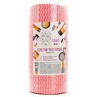 Изображение  Cosmetic wipes in a roll Panni Mlada 25 x 30 cm, 100 pcs. Pink