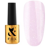 Изображение  База для гель-лака F.O.X Color Shimmer Base 14 мл № 003, холодный розовый с микроблеском, Вариант: 003