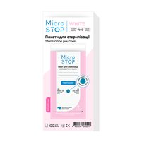 Изображение  Крафт-пакеты Microstop White с индикатором 4 класса 100х200 мм белый, 50 шт