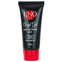 Изображение  Акрил-гель, полигель UNO Poly UV Gel 60 мл, Clear