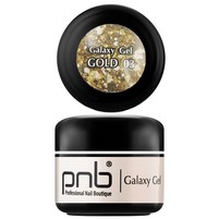 Изображение  Глиттер гель PNB Galaxy Gel 03 Gold, Вариант: 003