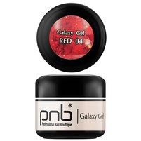 Зображення  Гліттер гель PNB Galaxy Gel 5 мл №04 Red, Варіант: 004