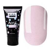 Изображение  Акрил-гель (полигель) для наращивания Kira Nails Acryl Gel - Glitter Pink, 30 г