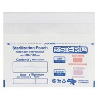 Изображение  Крафт-пакеты Steril 60x100 мм с индикатором, 100 шт
