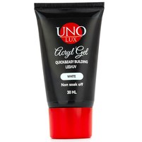 Изображение  Акрил-гель, полигель UNO Poly UV Gel 30 мл, White