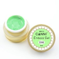 Изображение  Гель-паста №6, салатовый | 3D Embossing gel CANNI, 8 мл, Объем (мл, г): 8, Вариант: 006