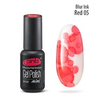 Изображение  Аква-чернила для дизайна ногтей PNB Blur ink 4 мл, № 05 Red