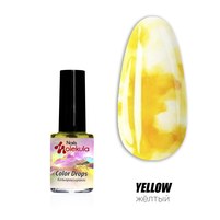 Изображение  Акварельные черныла для дизайна ногтей Nails Molekula 6 мл, YELLOW