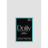 Изображение  Салфетки в пачке Doily CROSS INFINITY 30х20 см (100 шт/пач) из спанлейса 45 г/м2 сетка