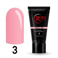 Изображение  Акрил гель для ногтей Roks Acryl gel 15 мл, № 3, Объем (мл, г): 15, Вариант: 003