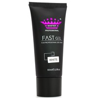 Изображение  Акрил-гель, полигель Master Professional Fast Gel 60 мл, White, Объем (мл, г): 60, Вариант: White