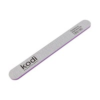 Зображення  №103 Пилка для нігтів пряма Kodi 180/180 (колір: сірий, розмір: 178/19/4), Абразивність: 180/180