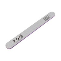 Зображення  №106 Пилка для нігтів пряма Kodi 180/220 (колір: сірий, розмір: 178/19/4), Абразивність: 180/220