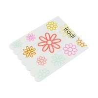 Изображение  №193 Children's nail files Kodi 220/400, 7 pcs. in a set (color: white, size: 57*72*3 mm)