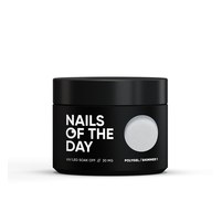 Изображение  Nails of the Day Polygel shimmer 01 — Полигель белый с шиммером мелкозернистый, 30 мг, Объем (мл, г): 30, Вариант: 01