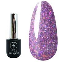 Изображение  Гель-лак светоотражающий SAGA Fiery Gel №17 фиолетовый, 9 мл, Объем (мл, г): 9, Вариант: 17