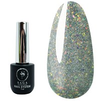 Изображение  Гель-лак светоотражающий SAGA Fiery Gel №19 салатовый, 9 мл, Объем (мл, г): 9, Вариант: 19