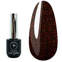 Изображение  Гель-лак светоотражающий SAGA Fiery Gel №24 бордовый, 9 мл, Объем (мл, г): 9, Вариант: 24