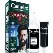Изображение  Краска для волос, бороды, усов мужская Delia Cameleo Men Hair Color Cream Medium Brown, 30 мл
