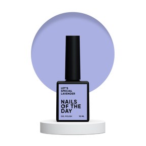 Изображение  Nails Of The Day Let's special Lavender – лиловый гель-лак для ногтей, перекрывается в один слой, 10 мл, Объем (мл, г): 10, Цвет №: Lavender