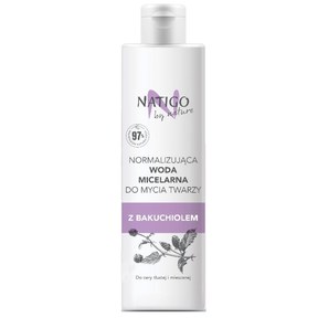 Изображение  Micellar water with bakuchiol soothing and moisturizing Natigo by Nature, 400 ml