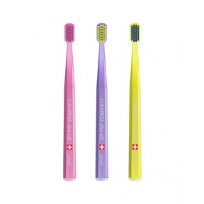 Зображення  Набір зубних щіток Curaprox Ultra Soft CS Smart D 0.08 мм рожева, фіолетова, жовта 